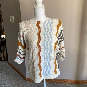 Garnet hill 3/4 sleeve sweater